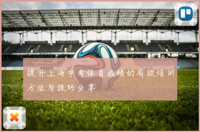 提升上海中考体育成绩的有效培训方法与技巧分享
